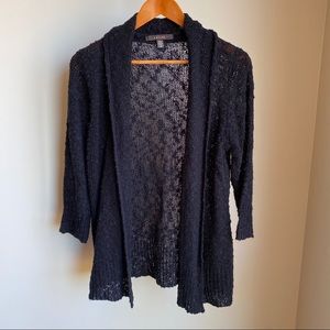 Fever ♠️Black♣️ Light / Loose Knit Open Cardigan